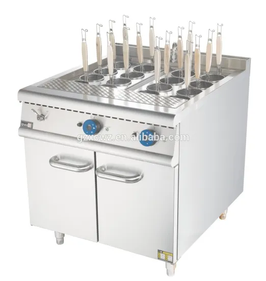 Chinese Luxury Western Gas Pasta Cooker with Cabinet