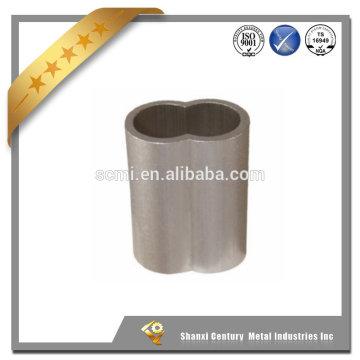 Customized OEM manufacturer wire rope terminals thin wall alu oval rope sleeve