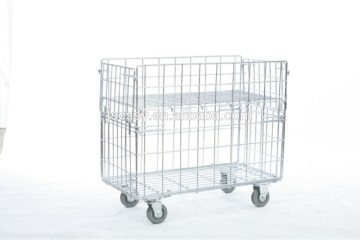 China Supplier New Products Protable Rolling Metal Storage Cage