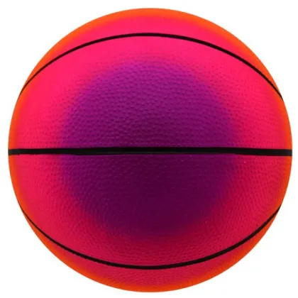 High quality PVC Colorful rainbow baksetball