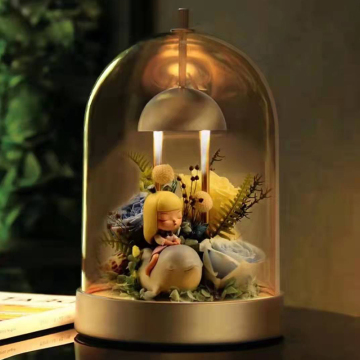 Đèn bàn đèn LED bằng đồng thau có thể tháo acrylic có thể tháo rời