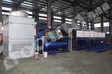 Βελτιωμένη τεχνολογία πλήρως αυτόματη18T/ημέρα εμπορευματοκιβώτιο μπλοκ πάγου μηχανή/μηχανή μπλοκ κατασκευής/μπλοκ πάγος μηχανή