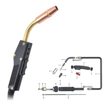 High Quality Mig MMA Welding Machine with Wire and Mixed Gas Welding Torch