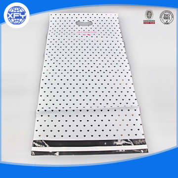 Printed plastic bag with handle for shopping