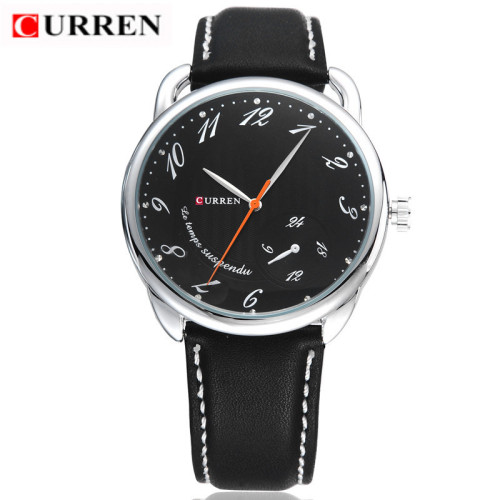 CURREN Brand Echt leer Casual heren horloges