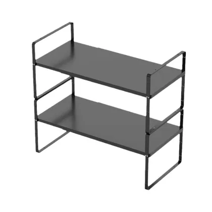 Metal double layer storage rack