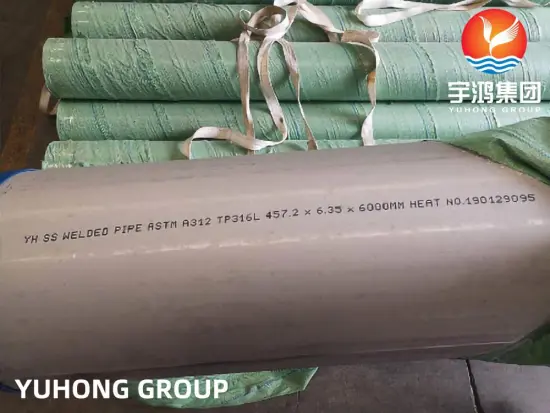 ASTM A312 TP316l stainless steel welded pipe weight