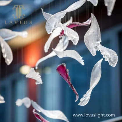 Large creative custom shopping mall chandelier Shopping mall outdoor chandelier