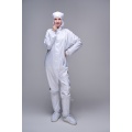 Αυτόκλευστο Coverall Cleanroom με κουκούλα, κάλτσες