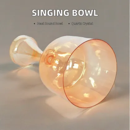 Cosmic Light Crystal Singing Bowl - Premium Quality for Sound Bath Healing