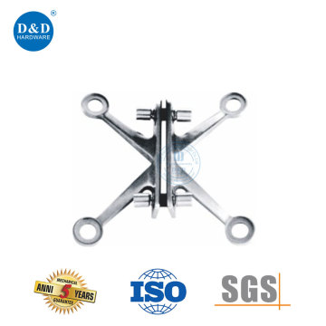 Stainless Steel 4-arms Glass Curtain Wall Connnectors