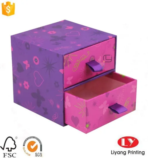Custom Printed 2 Layers Drawer Cardboard Box