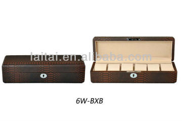 6W-BX Faux Leather Watch Boxes