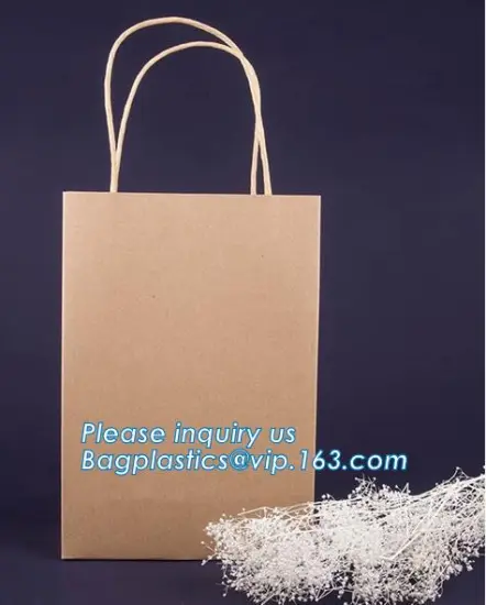 Lavender purple white polka dot custom paper gifts bags, brand retail paper gift bag for shopping, paper gift bag with black han