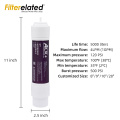 Water Filter Inline 10inch Cartridge For RO Purifier