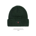 Embroidered alphabet knitted hat wool hat