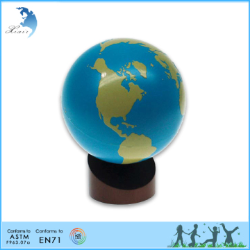 Promotional eco-friendly solid wood custom made 3d tellurion for sale