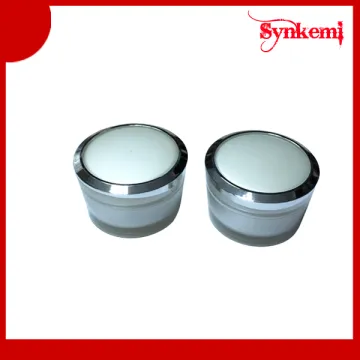 Round empty crystal cosmetic jar 50g