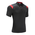 Mens Dry Fit Soccer Wear Polo Shirt Black