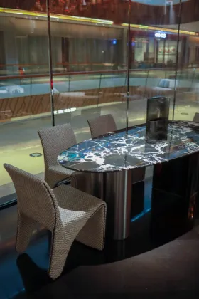 Modern Circular Dining Table "Elegance in the City"