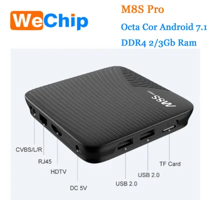 M8S PRO DDR4 ANDROID 7.1 OS TV BOX AMLOGIC S912 4K TV BOX KODI