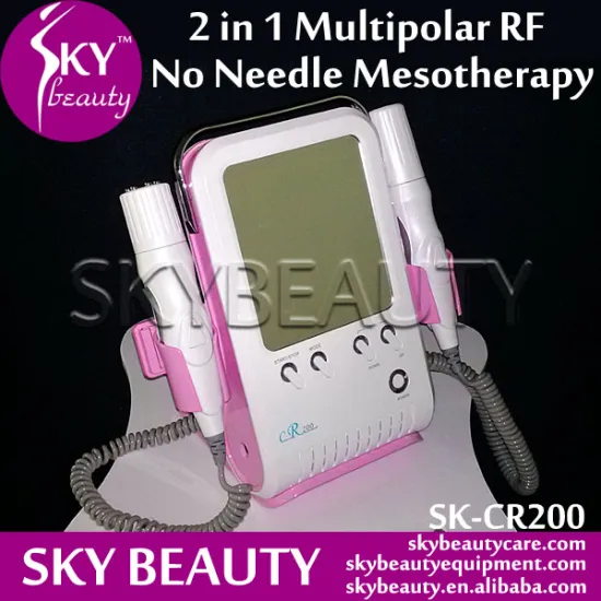 2 in 1 Multipolar RF Electroporation Skin Rejuvenation Beauty Equipment No Needle Mesotherapy Device