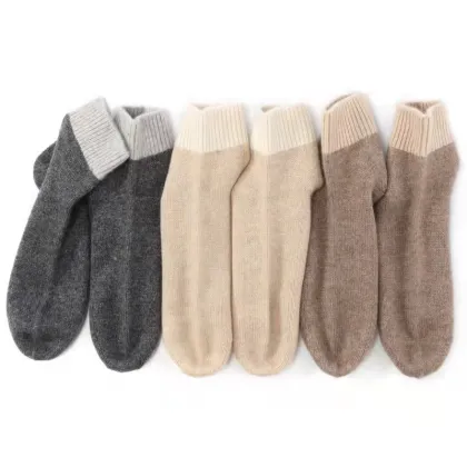 Women's Cashmere Socks Foreign trade Europe Middle East Russia foreign trade cashmere socks production custom
