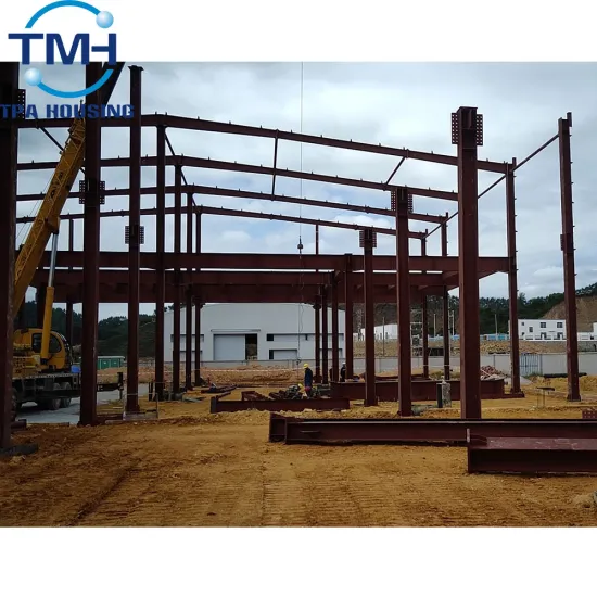 steel parking structure warehouse with drawing factory