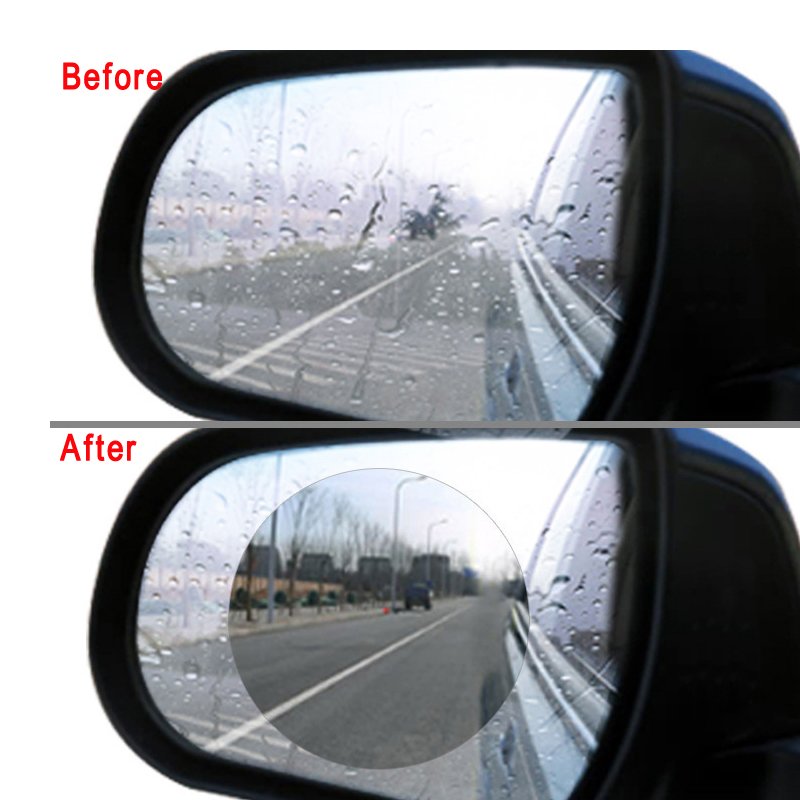 2 PCS YASOKRO Car Rearview Mirror Anti-Fog Membrane Waterproof Rainproof Car Mirror Window Protective Film