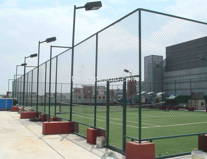 Rete fissa del recinto del campo da tennis del recinto di collegamento a catena