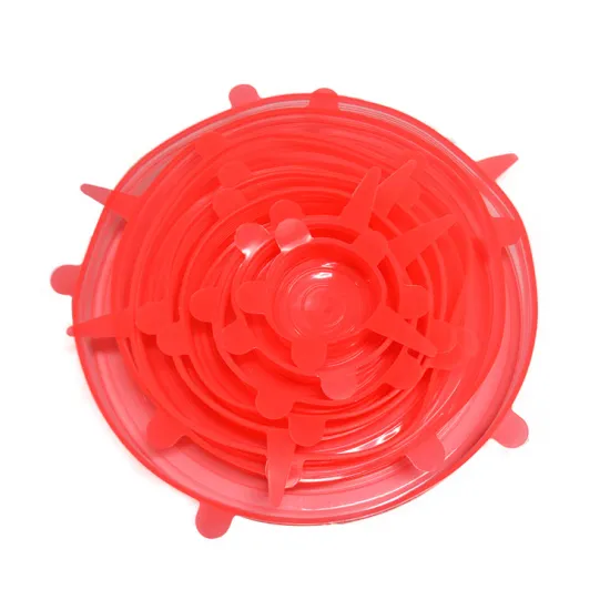 High Quality 6 Packs Silicone Stretch Food Cover