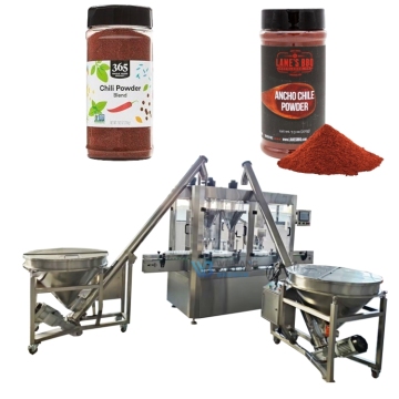 Automatic Powder Bottle Filling Machine for Chili Powder and Spices