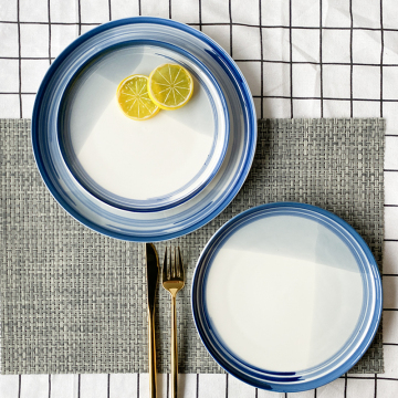 High quality ceramic plate sets luxury stoneware wedding plates home goods dinnerware sets porcelain breakfast plate