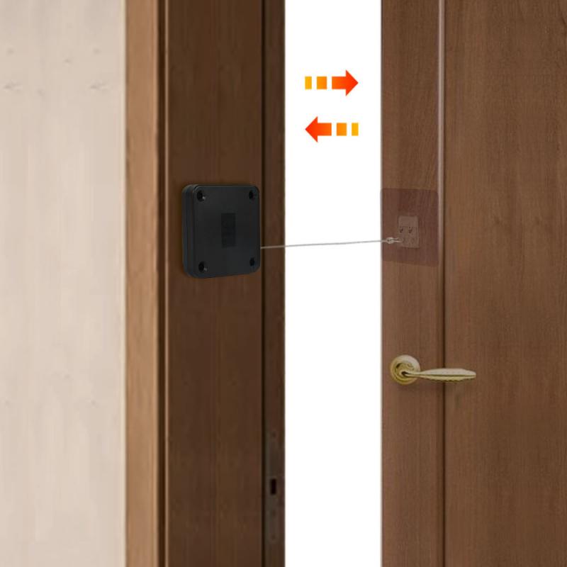 Convenient Punch-free Automatic Sensor Door Closer Automatically Close For All Doors Durable Stable Door Closer 800g Tension (8N