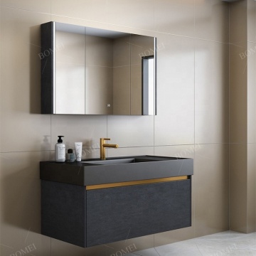 Bomei Luxury Double Lavel Mirror Modern Bagni Vanity Cabinet