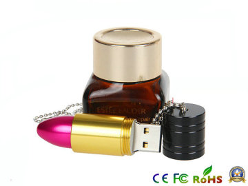 Metall läppstift USB-minne, USB-flashdisk 16GB