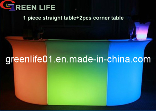 LED Bar Furniture-Glowing Counter Table for Event, Party, DJ House, Hotel