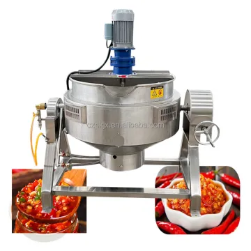500L Hot Sauce Jam Making Jacketed Steam Kettle for Tomato Paste Cooking