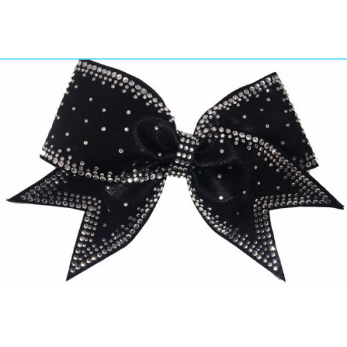 fancy rhinestone cheer bow strips transfer