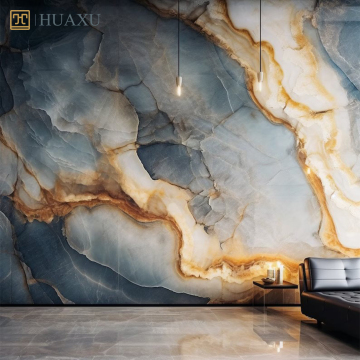 Customized Italian Onyx Quartzite Marble Wall Panels & Synthetic Glass Finishes for Villas