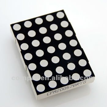CPM20057, 2.0 Inch 5x7 Dual Colors Indoor Dot Matrix LED Display Module