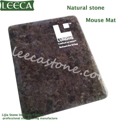 Stone crafts computer black mouse mat