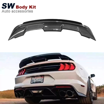 Carbon Fiber Double Layer GT500 Style Rear Spoiler for Ford Mustang 2015-2020