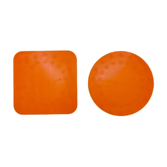 Custom Soft Rubber Round Coasters - Heat Insulation, Non-Slip, Fashion Colors