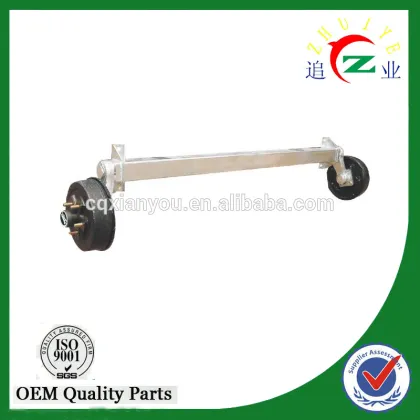 straight trailer axle manufacturing for agricultural cargo utility trailer