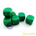 Blank Unpainted 16MM D6 Game Dice with Blank 6th Side, 4 Assorted Color Set of 24pcs, Raw Blank Cube