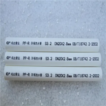 white PPR water pipes for hot/cold water