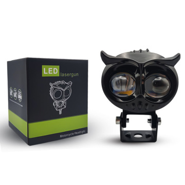 Retrofit LED Headlights for Electric Cars - Waterproof Binocular Owl Two-Color Spotlights