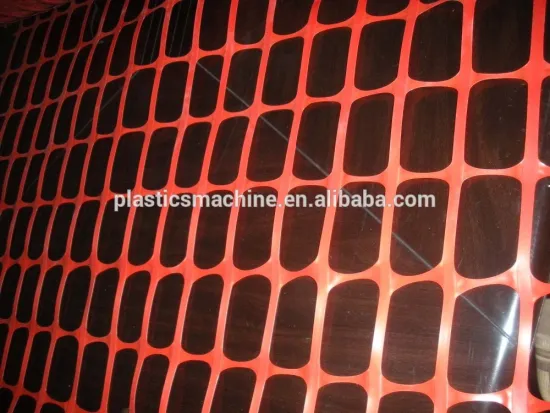 Plastic warning net machine