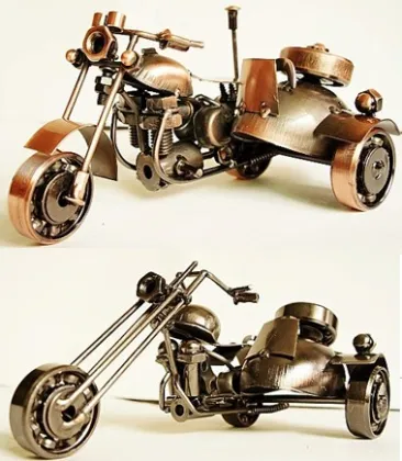 Metal Three-wheeled motorcycle model